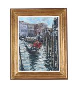 λ ROSEMARY M. LOWNDES (20TH CENTURY), GONDOLA, RIVA DEL VIN CANAL GRANDE