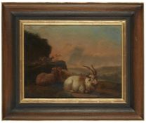 DUTCH SCHOOL (17TH CENTURY), SHEEP AND GOATS IN A LANDSCAPE
