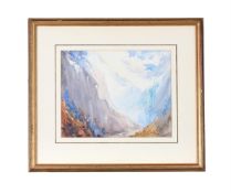 λ CECIL ARTHUR HUNT (BRITISH 1873 - 1965), MOUNTAINOUS LANDSCAPE