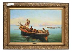 PIETRO BARUCCI (ITALIAN 1845-1917), FISHING ON CALM WATERS