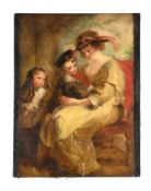 AFTER PETER PAUL RUBENS, PORTRAIT OF HELENE FOURMENT WITH HER TWO CHILDREN