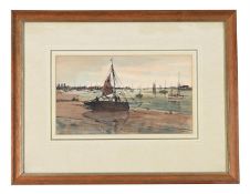 R. ELLIS (20TH CENTURY), LOW TIDE