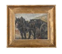 SAM GRANOVSKY (UKRANIAN 1889-1942), HORSE AND CART