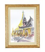 λ TEDDY MILLINGTON-DRAKE (BRITISH 1932-1994), SHWEDAGON PAGODA, RANGOON