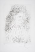 λ Salvador Dalí (1904-1989) Portrait de La Fontaine, from Le Bestiaire de La Fontaine Dalinisé …