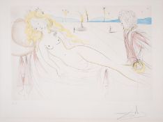 λ Salvador Dalí (1904-1989), Venus et le Joueur d'orgue, from Suite Mythologique Nouvelle (Field …