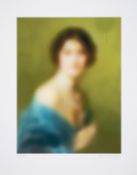 Miaz Brothers (b.1965 & 1968) Lady With Green Background