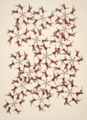 Marcel Dzama (b.1974) Untitled (Dancing Women with Rifles)