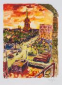 Bob Dylan (b.1941), Bell Tower in Stockholm, The Drawn Blank Series