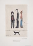 λ Laurence Stephen Lowry (1887-1976) Three Men and a Cat