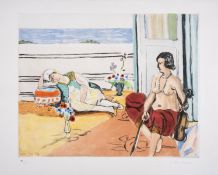 λ Henri Matisse (1869-1954) after. Odalisque sur la Terrasse (Ginestet et Pouillon E633)