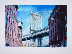 Bob Dylan (b.1941), Manhattan Bridge, Downtown New York, from The Beaten Path