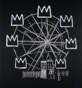λ Banksy (b.1974), Banksquiat (Black) (Signed)