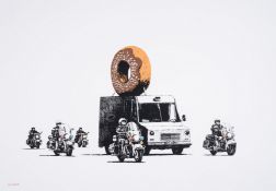 λ Banksy (b.1974), Donuts (Chocolate) (Signed)