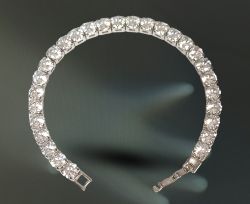 SILVER CUBIC ZIRCONIA BRACELET