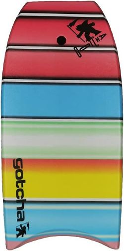 20 UNITS X NEW GOTCHA 42-INCH SUNSEEKER IXPE SLICK BODYBOARD WITH COIL LEASH ------RRP £1400
