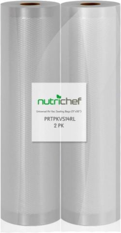 40 X NEW NUTRICHEF PRTPKVS14RL UNIVERSAL AIR VAC SEALING BAGS 2 ROLLS 100 FEET LENGTH - RRP £600