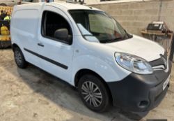 WHITE PANEL VAN: 65 PLATE RENAULT KANGOO, MOT: 15TH OCTOBER 2024 (NO VAT ON HAMMER)**