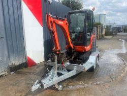 EXCAVATE EVERYWHERE: 2015 KUBOTA KX016-4 + 2023 BRIAN JAMES TRAILER