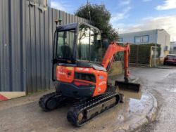 2017 KUBOTA U27-4: MINI EXCAVATOR MARVEL WITH 3406 HRS