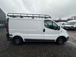 2012 VAUXHALL VIVARO TRAFIC, LONG MOT, RHINO ROOF RACK >>--NO VAT ON HAMMER--<<