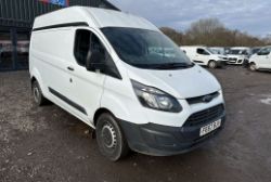 ELEVATED EFFICIENCY: 67 PLATE FORD TRANSIT CUSTOM LWB HIGH ROOF VAN
