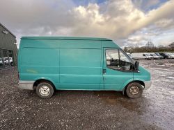 SMOOTH OPERATOR: 2007 FORD TRANSIT 280 MWB GREEN PANEL VAN >>--NO VAT ON HAMMER--<<