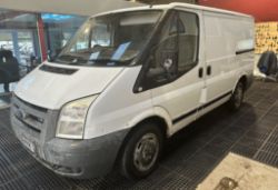 58 PLATE - 112K MILES - EFFICIENT FORD TRANSIT: SOLID WORK COMPANION - NO VAT ON HAMMER