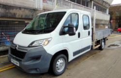 DECEMBER 2024 MOT! 2015 CITROEN RELAY CREW CAB DROPSIDE, MINISTRY-OWNED RARITY