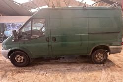 141K MILES - 56 PLATE FORD TRANSIT - NO VAT ON HAMMER