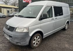 2008 VOLKSWAGEN TRANSPORTER T30 LWB SILVER HIGH TOP 2.5 TDI PD 130PS >>--NO VAT ON HAMMER