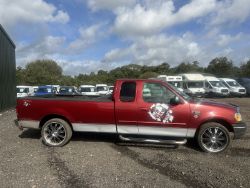 107K MILES - UNIQUE IMPORT GEM: RARE RED F150 PICK UP, LPG SYSTEM - NO VAT ON HAMMER