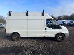 109K MILES - NO VAT ON HAMMER - ROBUST WORKHORSE: 63 PLATE FORD TRANSIT