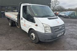 WHITE KNIGHT, FLATBED PLIGHT: 2012 TRANSIT - SPARES OR REPAIRS SPECIA >>--NO VAT ON HAMMER--<<