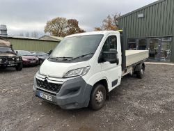 65 PLATE CITROEN RELAY FLATBED - PERFECT FOR GEARBOX ENTHUSIASTS >>--NO VAT ON HAMMER--<<