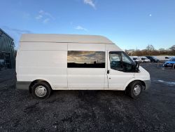 SOLAR-POWERED 59 PLATE FORD TRANSIT HIGH ROOF CAMPER VAN >>--NO VAT ON HAMMER--<<