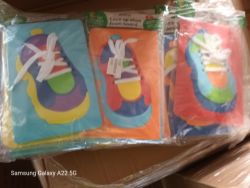 PALLET OF 1872 EDUCATIONAL LACE UP SHOE FOAM BOARDS