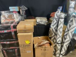 PREMIER BRANDED PRODUCTS FIRE PITS, CHAIRS, MANNEQUINS, RUG PLUS MORE! RRP £3000