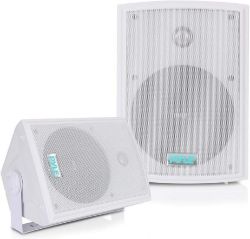 20 X PYLE BRAND NEW PDWR63 INDOOR/OUTDOOR WATERPROOF ON WALL SPEAKER, WHITE, 6.5 INCH RRP £2000