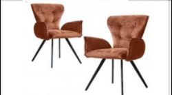 PAIR OF CHAIRS IN TAN
