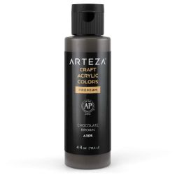 432 X NEW CRAFT ACRYLIC PAINT, A305 CHOCOLATE BROWN 118ML