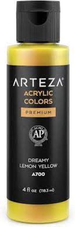 574 X NEW IRIDESCENT ACRYLIC PAINT, A700 YELLOW 118ML