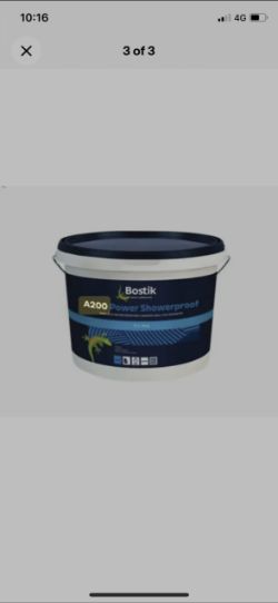 20X PRODUCT: BOSTIK A200 SHOWER POWER TILE ADHESIVE 10LTR