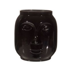 648 X NEW S&B OPAQUE BLACK FACE VASE