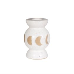 1875 X NEW S&B MOON PHASES CANDLE HOLDER WHITE