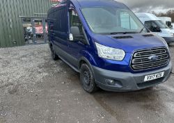 BLUE BEAUTY: 2017 FORD TRANSIT 350 L3 DIESEL VAN, EURO 6 COMPLIANT >>--NO VAT ON HAMMER--<<