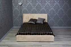 5FT KING OTTOMAN MINK VELVET BED FRAME