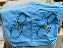 500 HIGH QUALITY TOUGH SHOE BAGS DOUBLE COMPARMENT