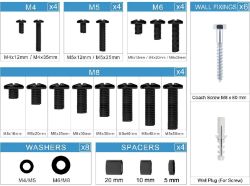 36 PACKS X 120PCS SET OF TV BRACKET FIXING KIT - DIY - RRP £900