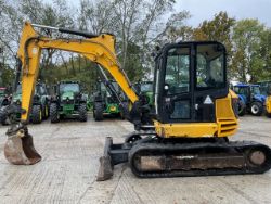 YEAR 2014 JCB 85 Z-1. RUBBER TRACKS